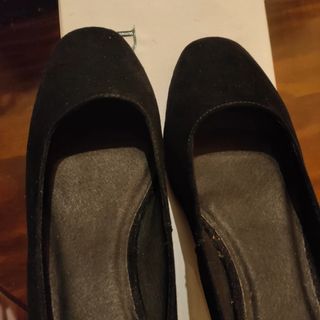 Zapatos Cortefiel antelina negros 