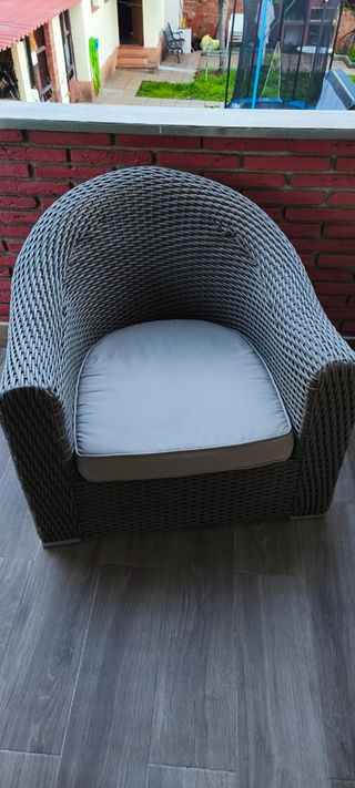 Sillón exterior color beig grande