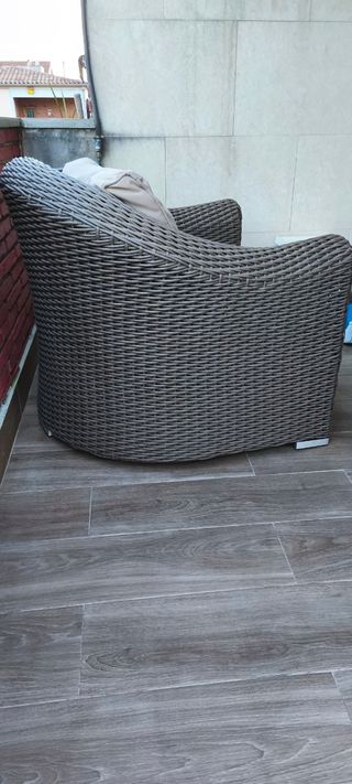 Sillón exterior color beig grande