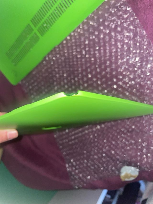 Funda MacBook verde fluo