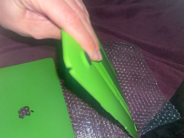 Funda MacBook verde fluo