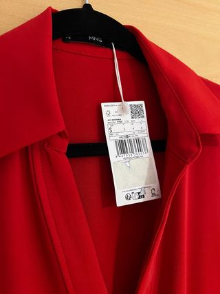 Vestido rojo camisero
