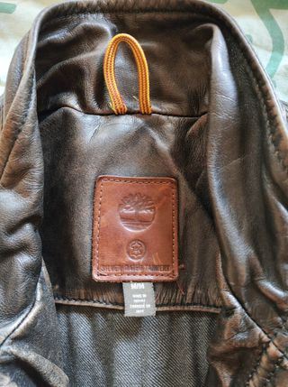  Cazadora de piel auténtica retro Timberland