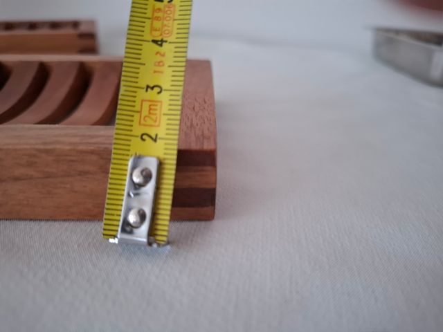 2 Jaboneras de madera de acacia