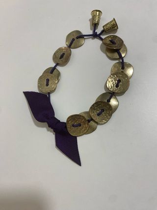 Pulsera dorado/morado de Salvador Bachiller