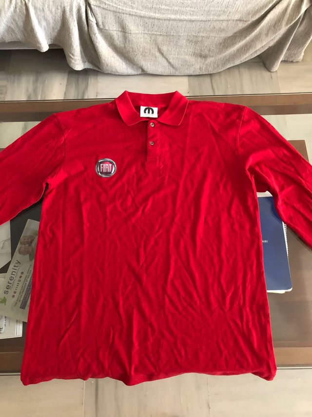 Sudadera Fiat color rojo