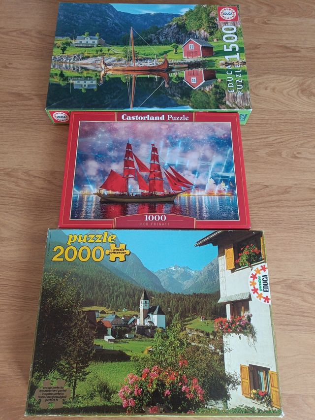 Tres puzzles completos