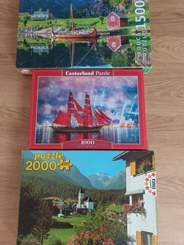 Tres puzzles completos