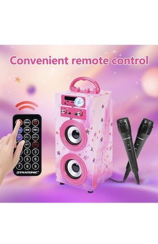 DYNASONIC, Altavoz Karaoke con 2 Micrófonos