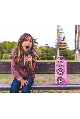 DYNASONIC, Altavoz Karaoke con 2 Micrófonos