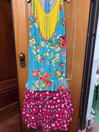 Vestido flamenca gitana feria como nuevo