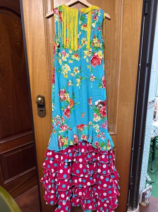Vestido flamenca gitana feria como nuevo