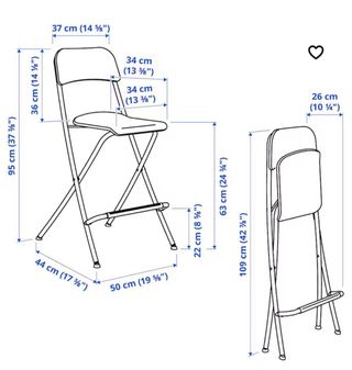 Sillas alta plegable Ikea