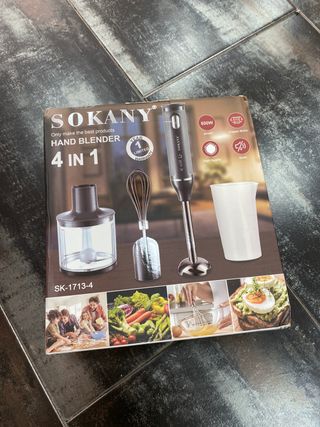 batidora de mano 4 en 1 que incluye