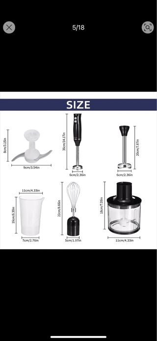 batidora de mano 4 en 1 que incluye