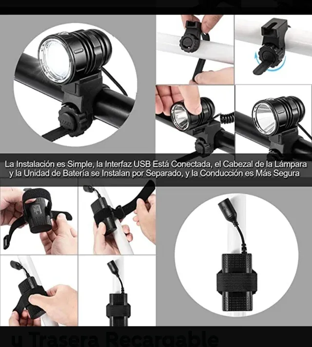 Luces Delantera y Trasera para Bicicleta