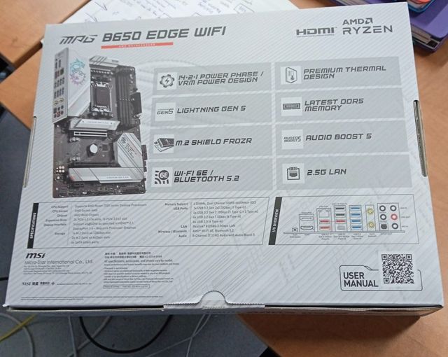 MSI MPG B650 EDGE WIFI  NUEVA