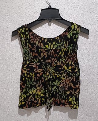 Top estampado espalda descubierta