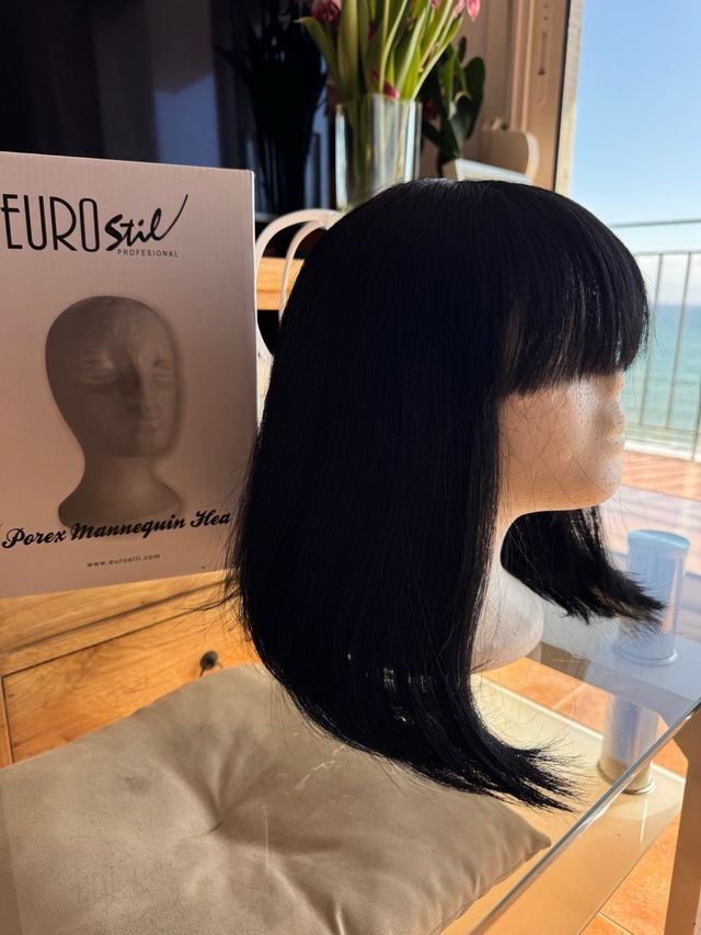 PELUCA DE CABELLO 100 NATURAL NEGRO