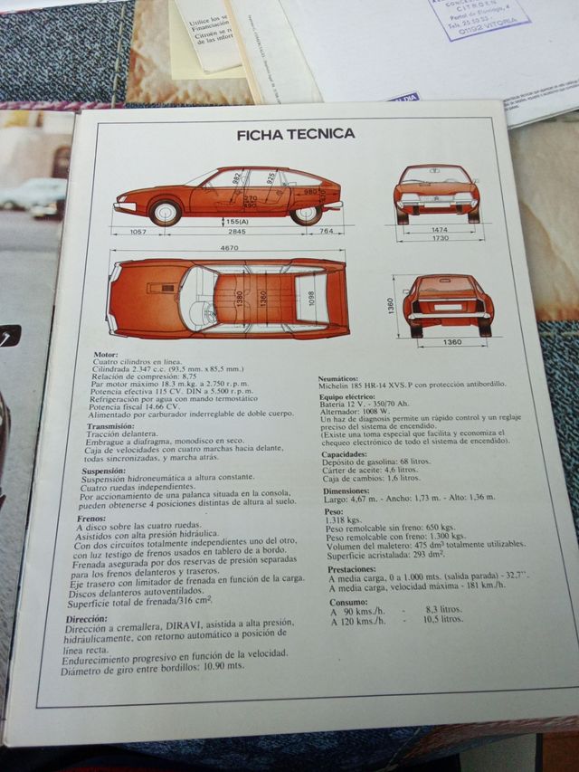 Citroen CX Catálogo oficial