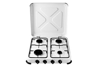 COCINA GAS ESMALTADA BLANCA 4 FUEGOS