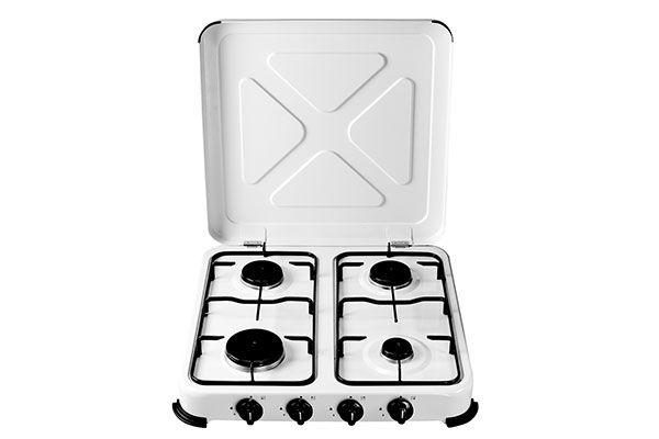 COCINA GAS ESMALTADA BLANCA 4 FUEGOS