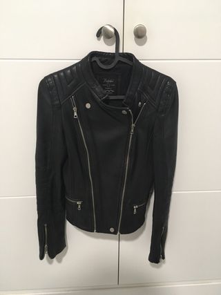 Chaqueta Zara piel mujer