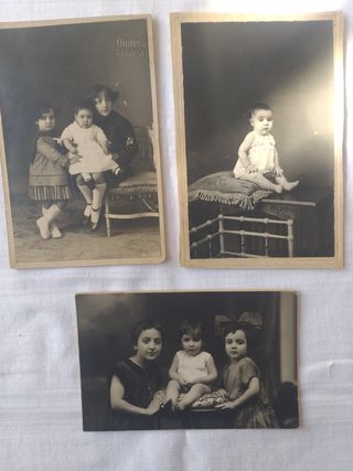 LOTE FOTOGRAFÍAS NIÑOS