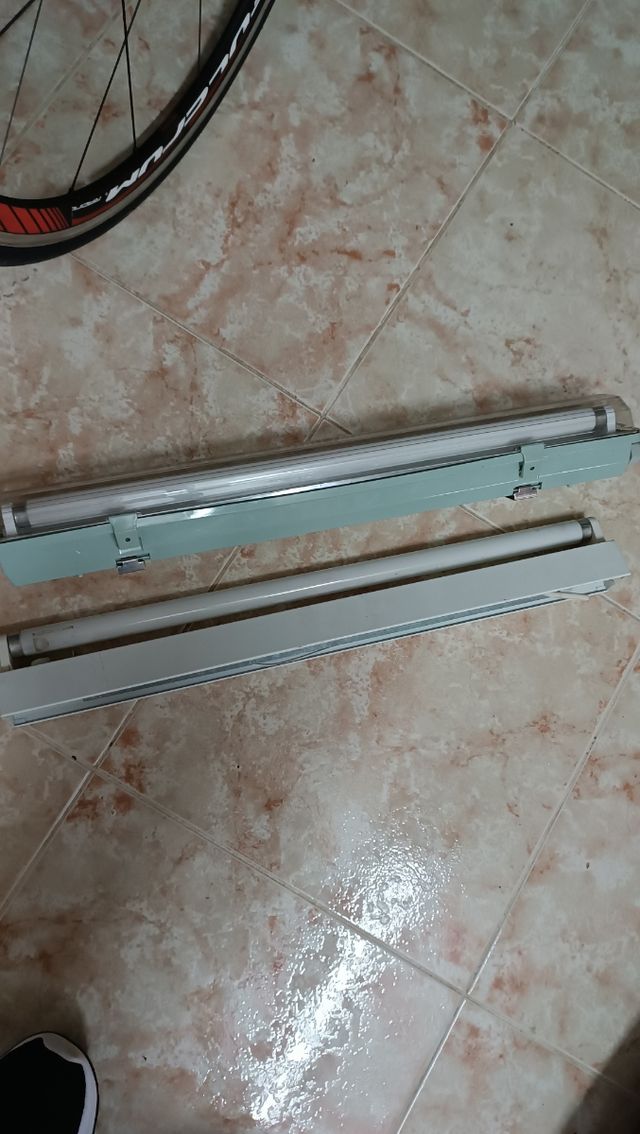 2 florescentes pequeños