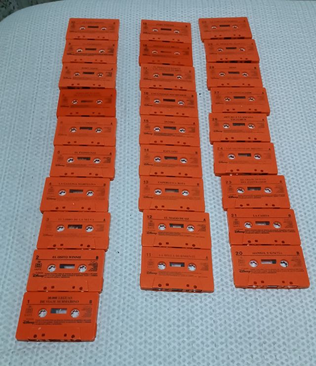 Cintas cuentos Disney y canciones radiocasete 