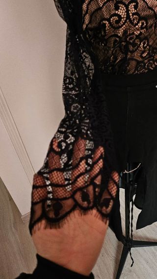 Conjunto de falda sexy con encaje