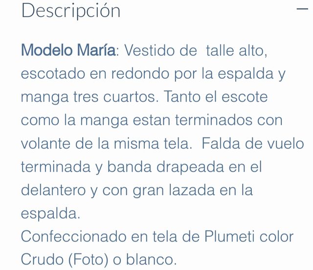 Vestido comunion talla 10 Teresa Leticia