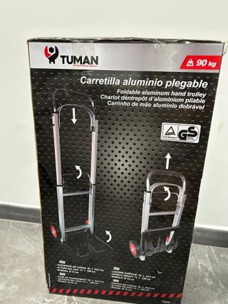 Carretilla 90kg aluminio plegable