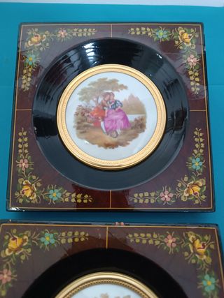 Dos antiguos cuadros romanticos