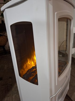 Estufa electrica efecto chimenea