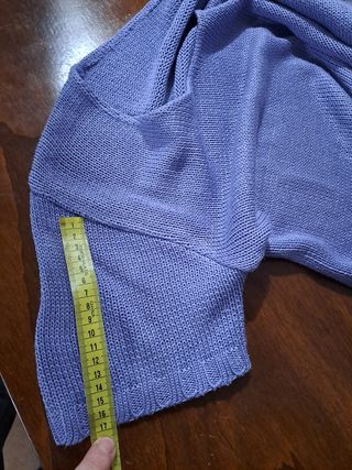 Maglia blusa vintage lavorata donna L misure all'i