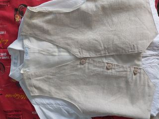 CONJUNTO de CAMISA, CHALECO y PANTANLÓN de NIÑO