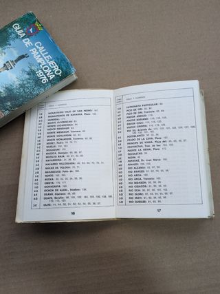 Libro "Callejero-Guía de Pamplona 1976