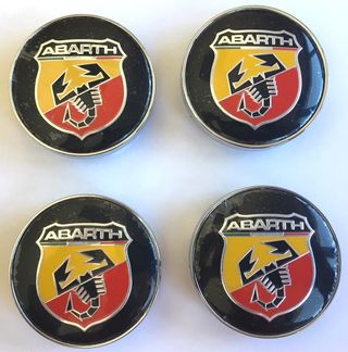 4 Centros de rueda Fiat Abarth 60mm