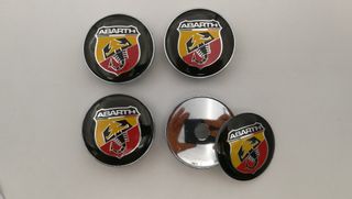 4 Centros de rueda Fiat Abarth 60mm