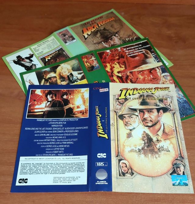Caratulas VHS Indiana Jones