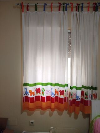 Cortinas y funda nórdica