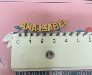 Colgante oro nombre