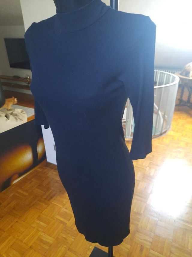 Tubino nero elasticizzato tg unica