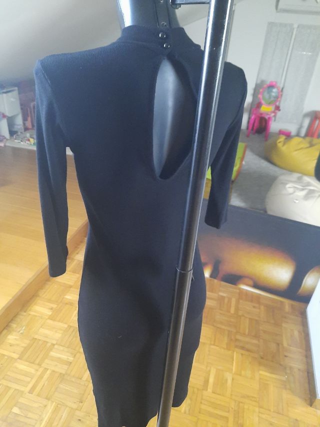 Tubino nero elasticizzato tg unica