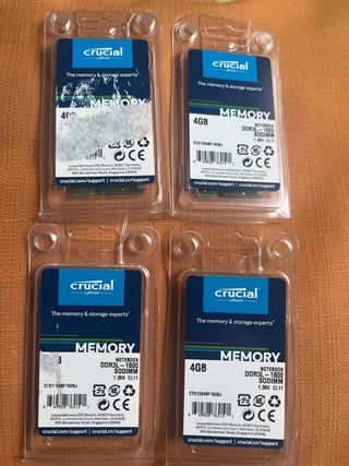 Oferta: 4 memoria DDR3L