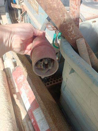 Máquina antigua de soldar