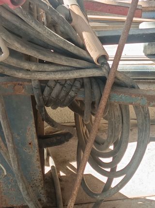 Máquina antigua de soldar