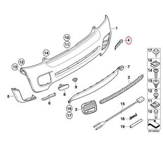 R56 Mini JCW Tapa defensa trasera