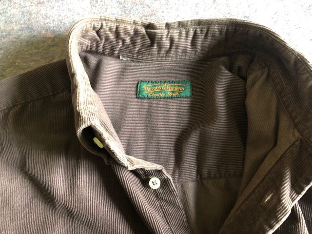 Camicia in velluto marrone